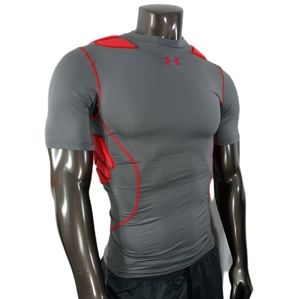 Under Armour Grey, Grey & Orange Men's Gameday Top